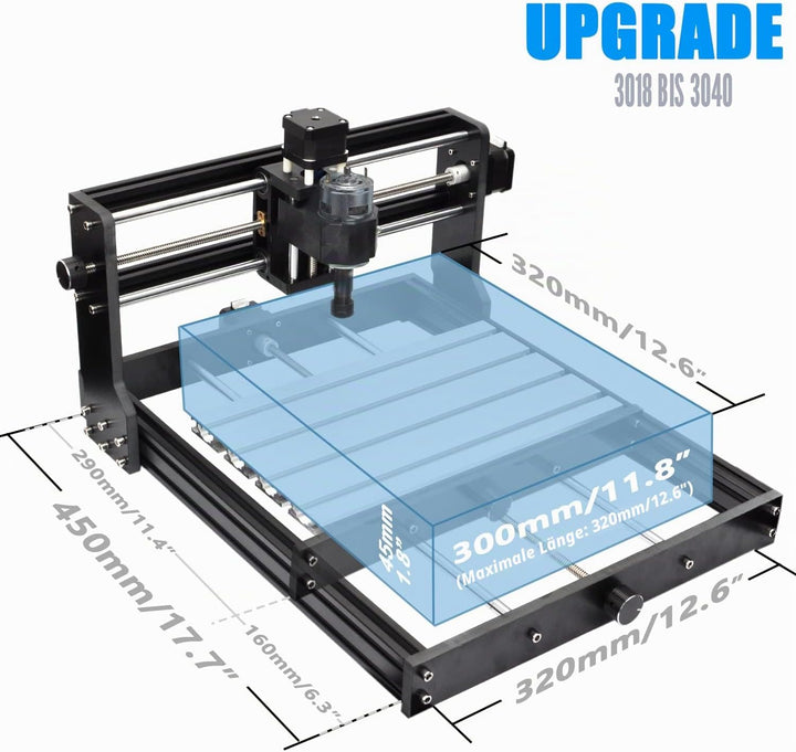 Daedalus 3018 CNC Upgrade Kit, für X-Achsen Upgrade & Y-Achsen-Verlängerungs 3018 Upgrade