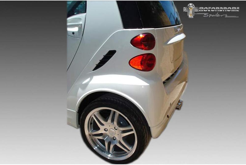 Satz Kotflügelverbreiterungen (Hinterseite) kompatibel mit MCC Smart ForTwo 4/2007- (2-teilig) (ABS)