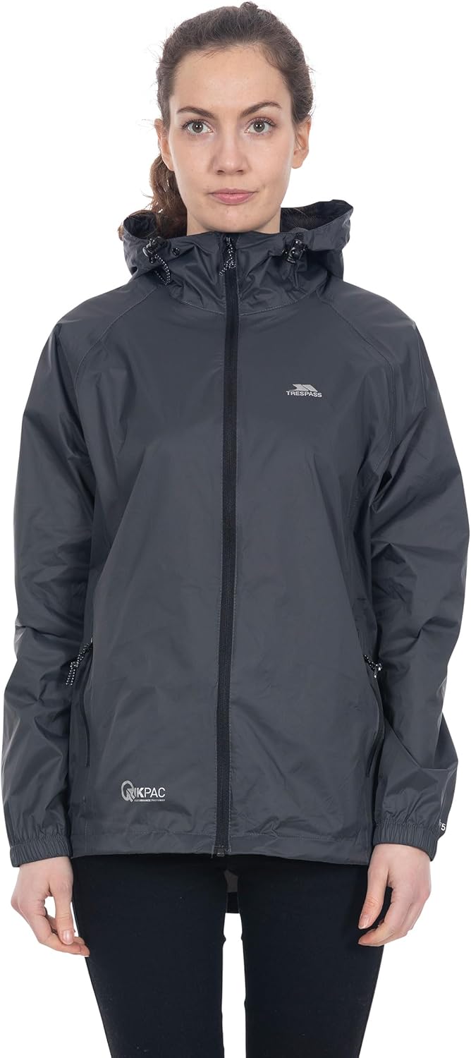 Trespass Unisex Erwachsene Qikpac Jacket Kompakt Zusammenrollbare Wasserdichte Regenjacke XXL Feuers