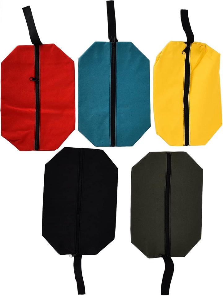 Jadeshay 5 Stück Werkzeugtasche mit Reissverschluss, Hardware Werkzeug Tasche Kleine Aufbewahrungs B