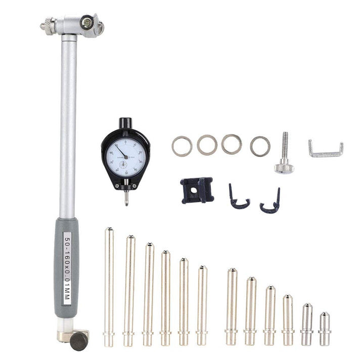 Messuhr-Bohrungsmessgerät, Innendurchmesser-Messgerät Aluminiumlegierung Hochgenaues Messwerkzeug 50