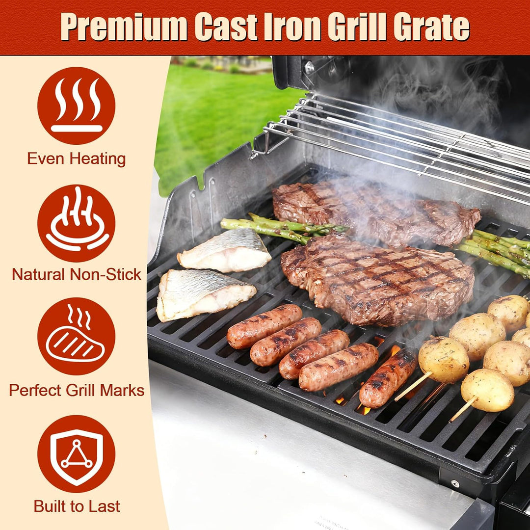 Denmay 7637 44,5 x 26cm Grillrost für Weber Spirit I & II E210, E220, S210, S220 (mit vorderen Brenn