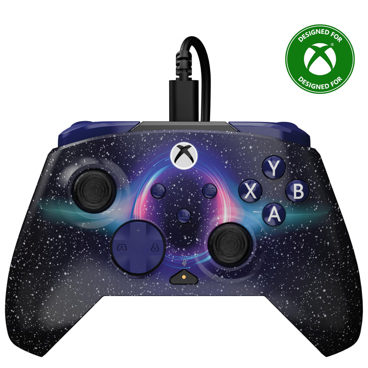 Turtle Beach Rematch Advanced Dark Cosmos Wired Gaming Controller für Xbox und PC – Lentikular, zuwe