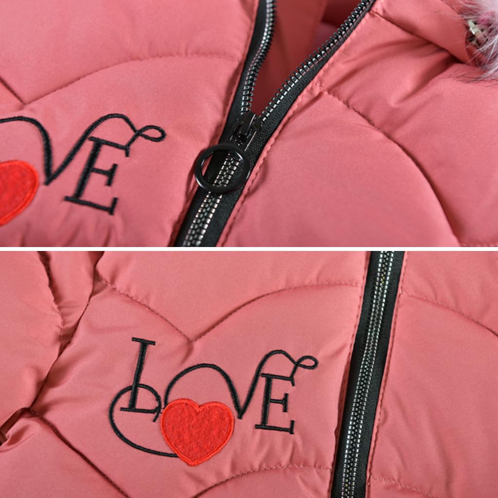 Mädchen Winterjacke Kinder Wintermantel Dicke Steppjacke Lange Warme Parka Baumwolljacke Outdoor Man