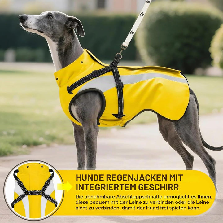 Hund Regenmantel wasserdichte Regenmäntel für Hunde Regenjacken mit Kapuze Haustier Regen Poncho Man