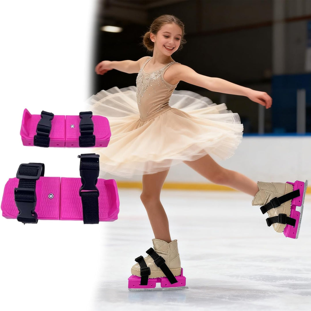 Professionelle verstellbare Doppelkufen Eislaufschuhe für Kinder Wintertraining Anfänger mit 2Stücke