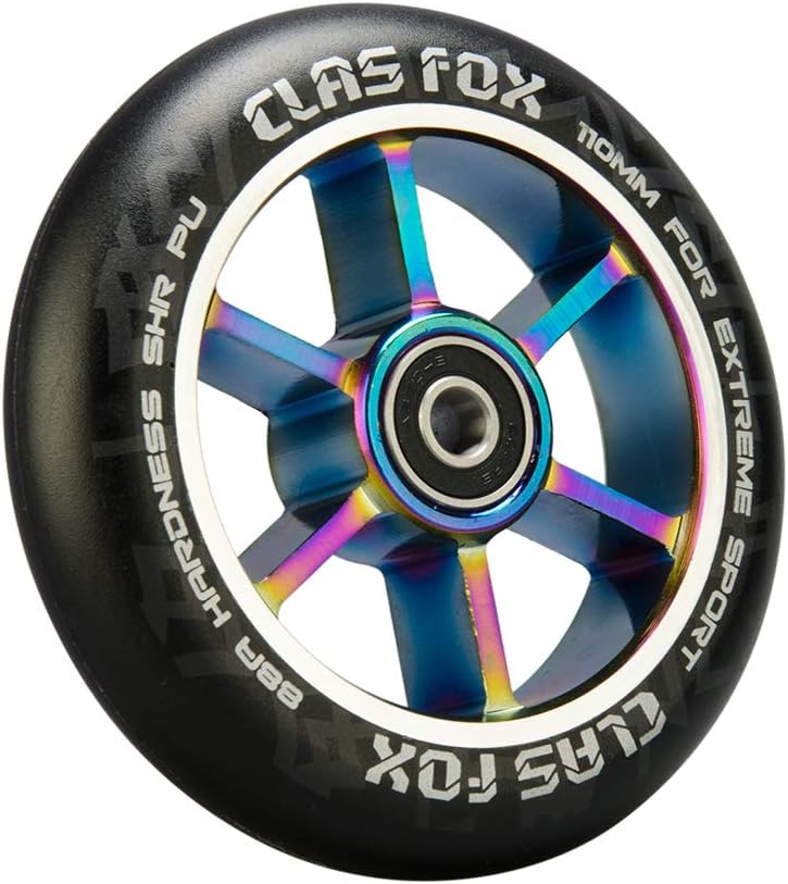 CLAS FOX Pro Stunt Scooter Rollen Roller Räder 110mm EIN Paar mit ABEC-9 Kugellager CNC Metallker (2