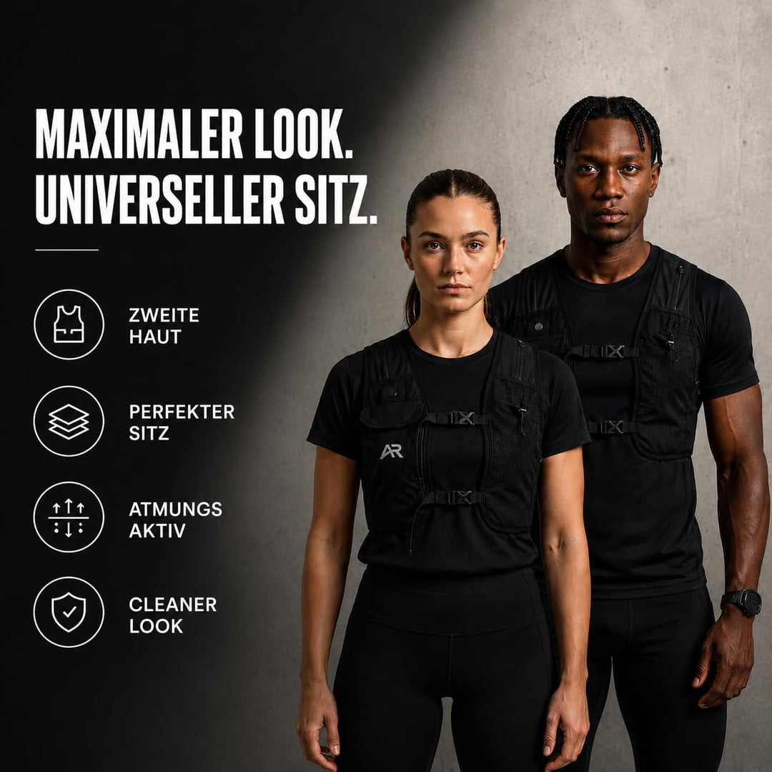 Lite | Laufweste Damen & Herren mit Trinkflasche & Handyhalterung | ultraleichte Trinkweste Laufen |
