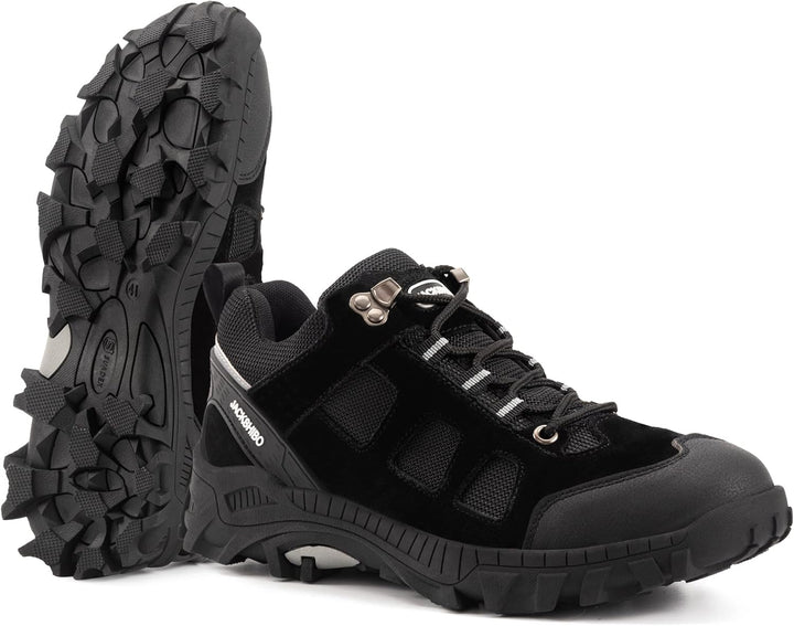 JACKSHIBO Wanderschuhe Herren Damen Trekkingschuhe Wanderstiefel Outdoor Unisex 46 EU Schwarz, 46 EU