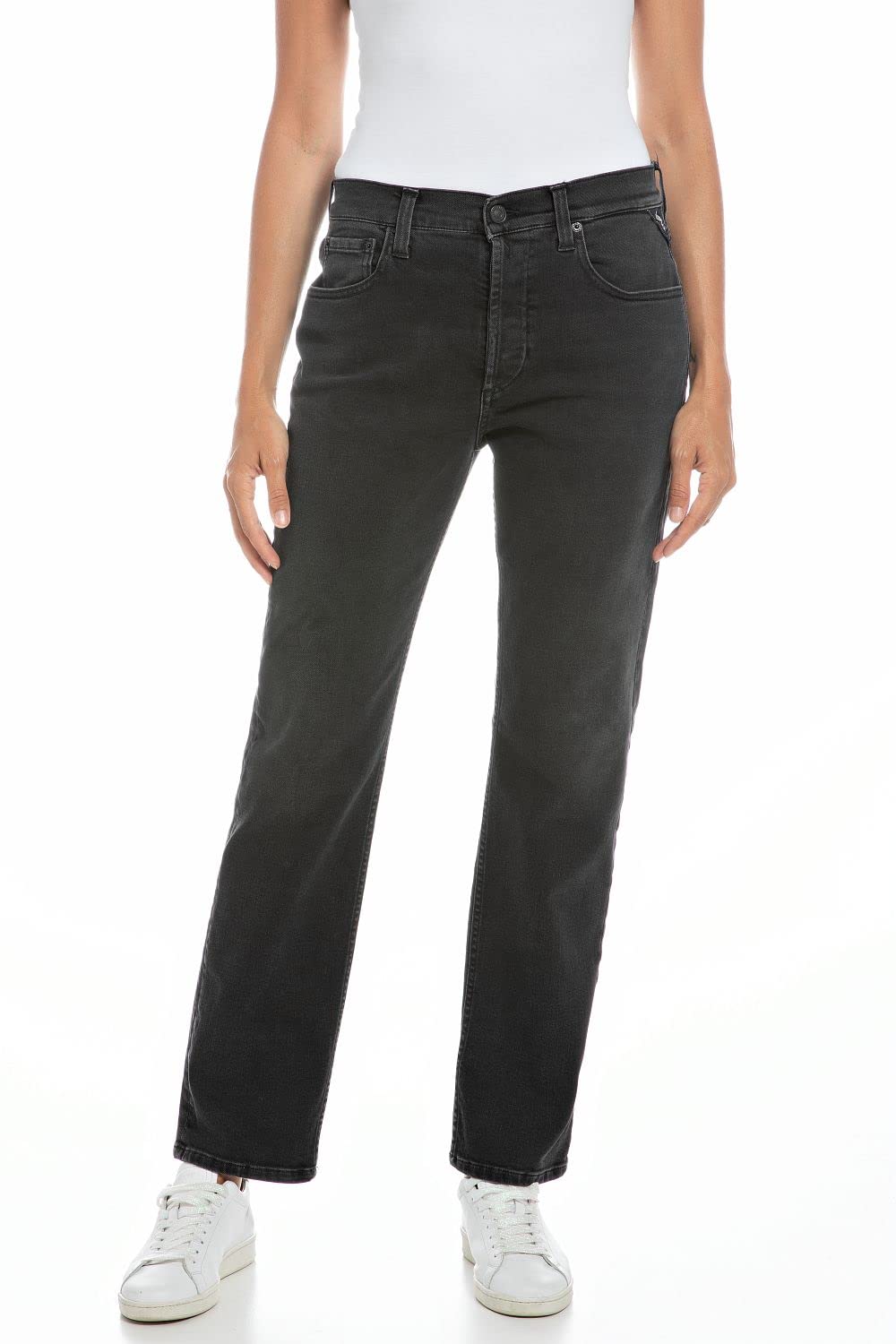 Replay Damen Jeans 23W / 28L Black 098, 23W / 28L Black 098