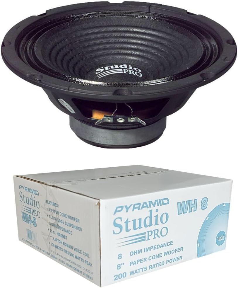 KIT Set FÜR Pyramid WH8 1 Woofer Lautsprecher Diffusor 8" 200 mm 20,00 cm 100 Watt RMS 200 Watt max