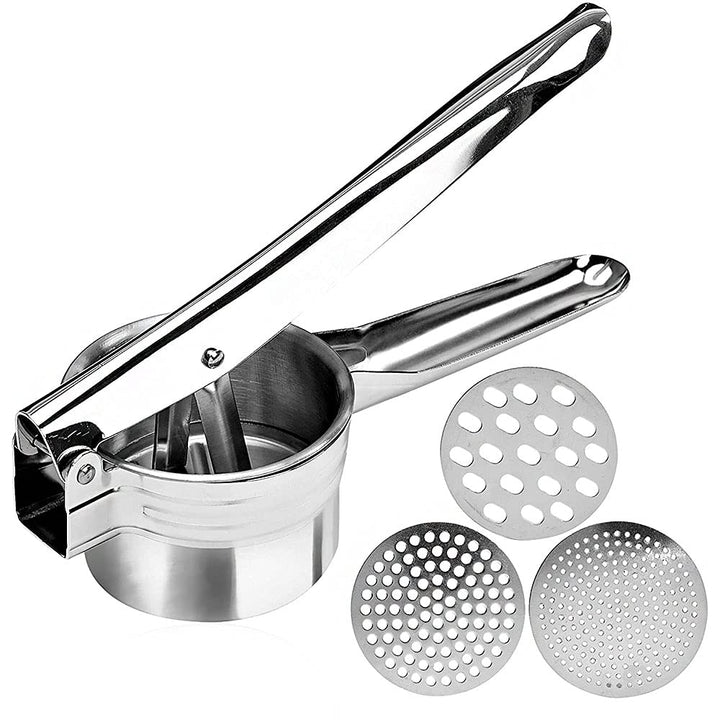 ANCLLO Kartoffelpresse Edelstahl Rostfrei, Professionell Spätzlepresse, Kartoffelstampfer für Babyna