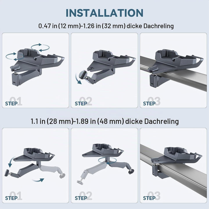 Starlink Mini Halterung - Starlink Mini Dachträgerhalterung 1,2-4,8 cm für Satellitenzubehör, passen