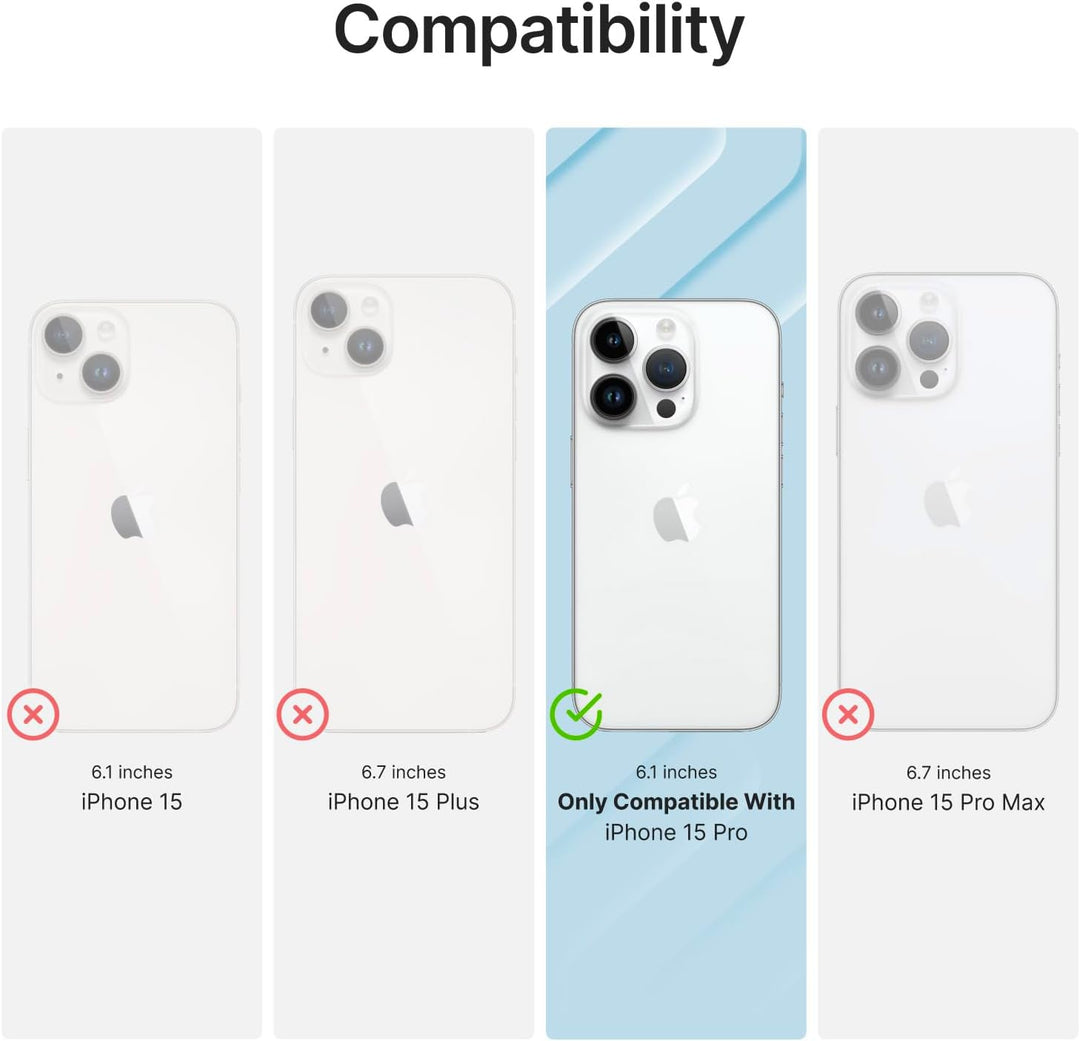 Catalyst Total Protection Case for iPhone 15 Pro - 5X More Waterproof iPhone 15 Pro Case, Highly Res