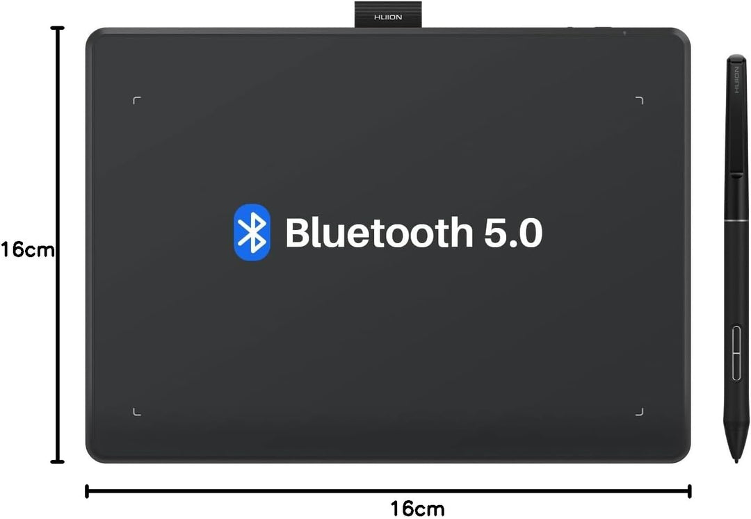 HUION Inspiroy Frego S Bluetooth-Grafiktablett, PenTech 3.0+, 6,3 x 3,9 Zoll grosses Zeichentablett
