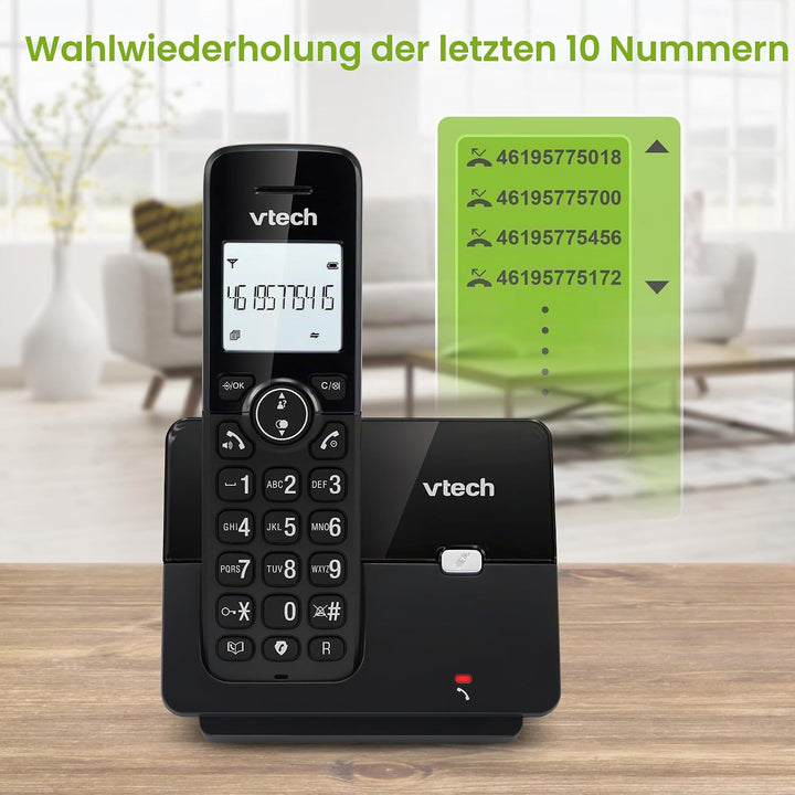 VTech CS2001 Home Duo Schnurloses Telefon, Festnetztelefon DECT Einfach zu bedienen Extra Laut Hören
