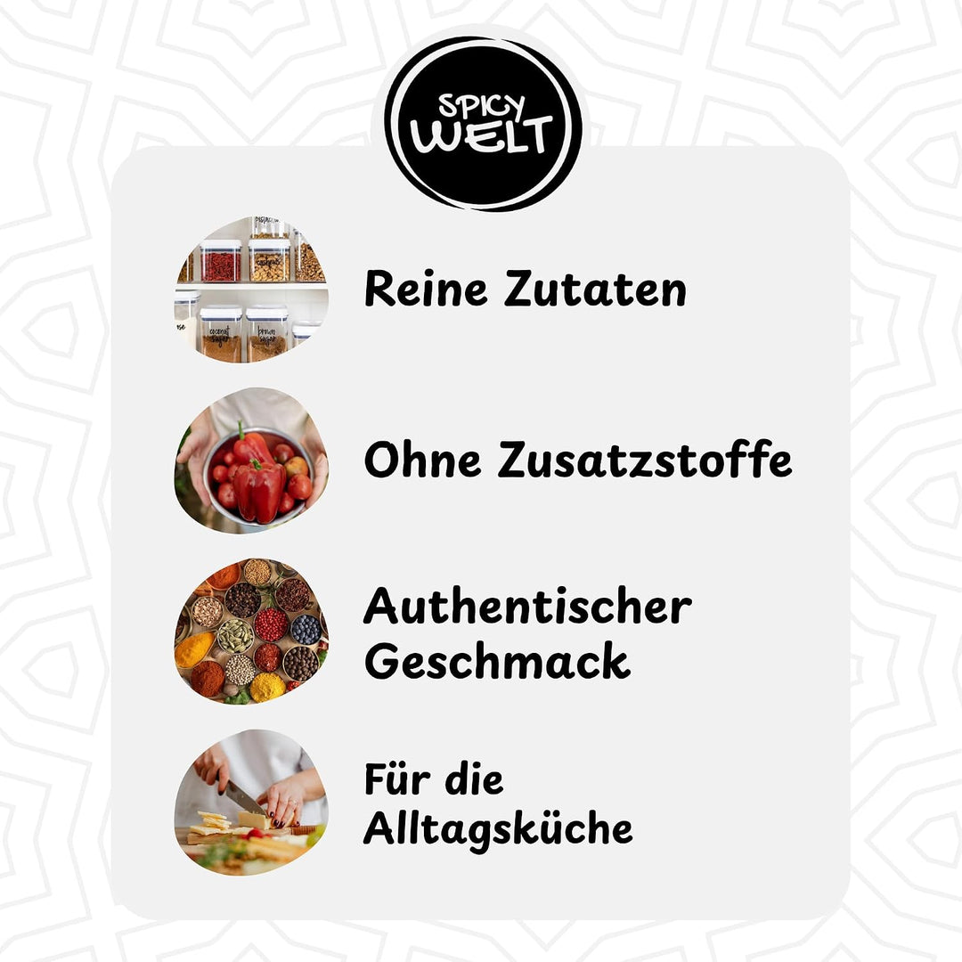 Spicy Welt Schwarzer Pfeffer Ganz (500g) – Pfefferkörner | Ungemahlener Schwarzer Pfeffer | für Pfef