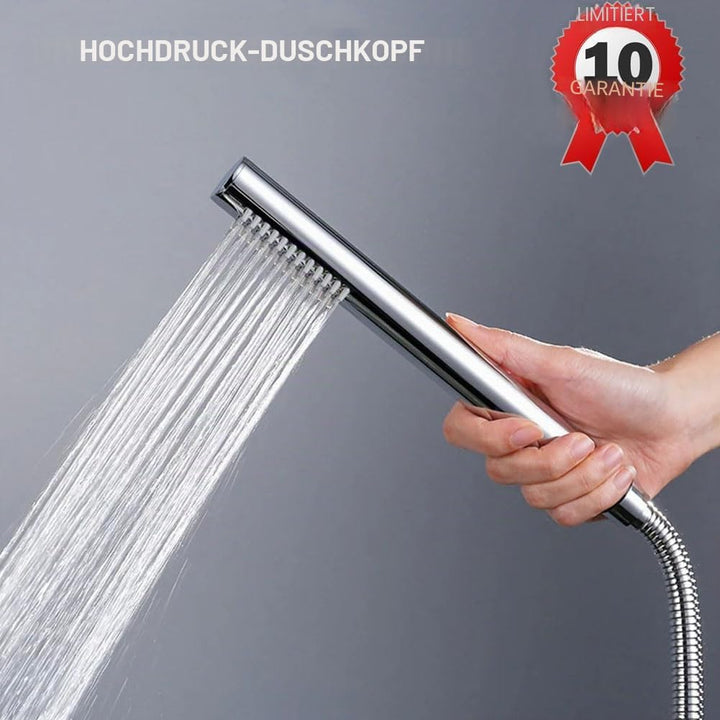 Oupukle Handbrause Wassersparend Duschkopf Hochdruck Messing 48 Anti-kalk Duschbrause Chrome mit 1 S