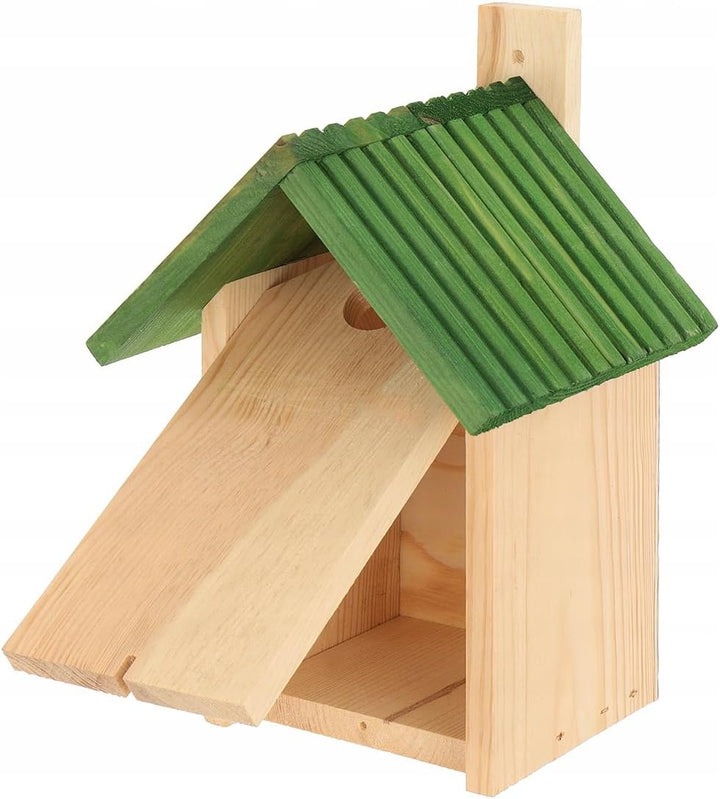 MAZUR 4X Nistkasten zum Aufhängen | Vogelhaus | grün | Nistkästen | handgemacht in Europa | für Meis