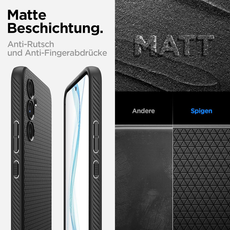 Spigen Liquid Air Hülle Kompatibel mit Samsung Galaxy A54 5G- Schwarz Handyhülle Galaxy A54 Schwarz,