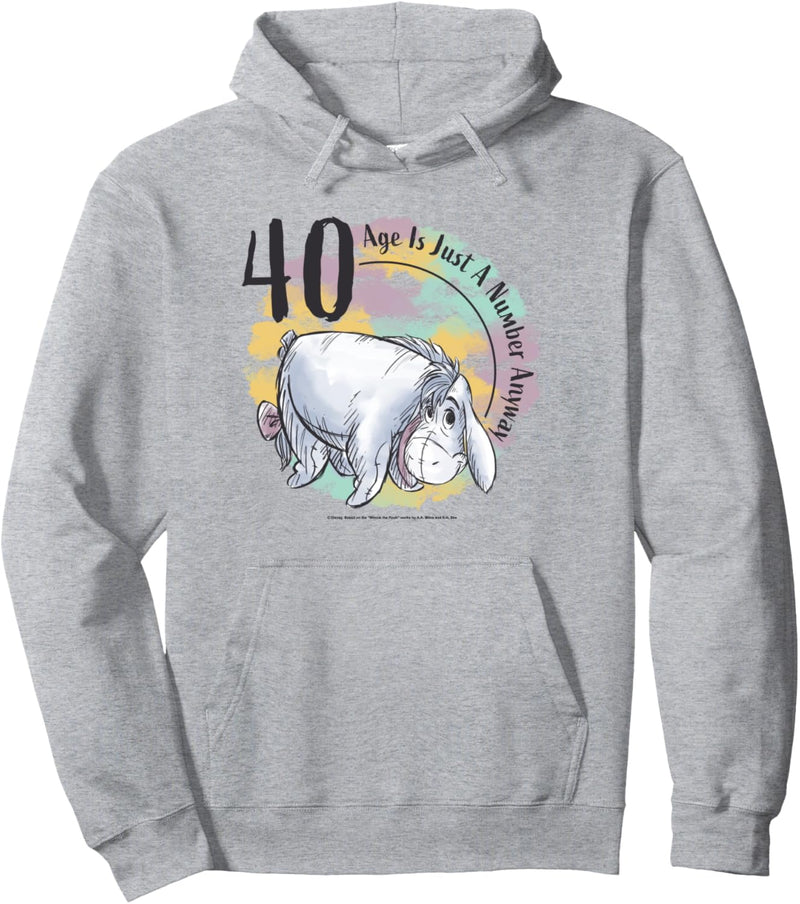 Disney Winnie The Pooh Birthday Eeyore Fortieth Birthday Pullover Hoodie