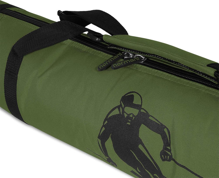 normani Skitasche Skisack in 170 cm und 200 cm Länge Oliv 200 cm, Oliv 200 cm