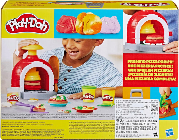 Play-Doh Kitchen Creations Pizzabäckerei Spielset mit 6 Dosen 8 Accessoires Pizzabäckerei Einzelbett