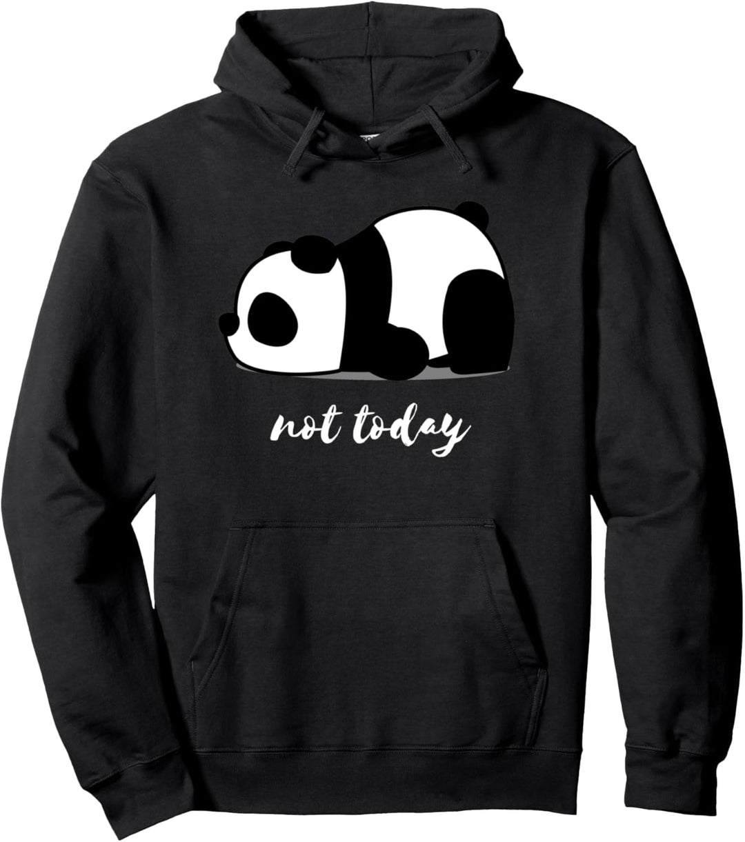 Lustiges Panda Bär Faulenzer Nicht heute Not Today Geschenk Pullover Hoodie
