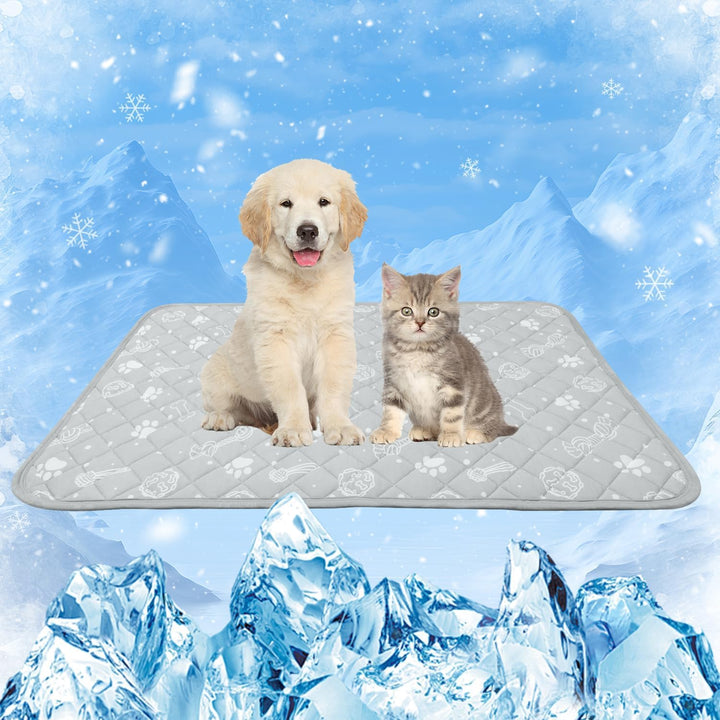 MH MYLUNE HOME Kühlmatte für Hunde Katze Thermochrome Hundekühlmatte Selbstkühlend rutschfest Wasser