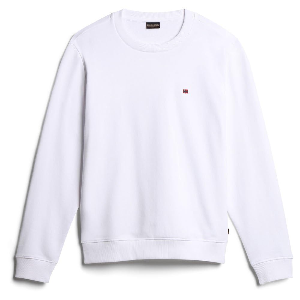 Napapijri Pullover Mann Weiss 4H890021 L Weiss, L Weiss
