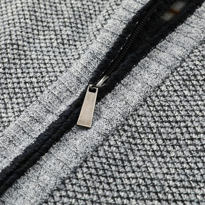 YOUTHUP Herren Weste Fleece Fütterung Winter Frühling Strickjacke Ärmellose Fleecejacke Stehkragen S