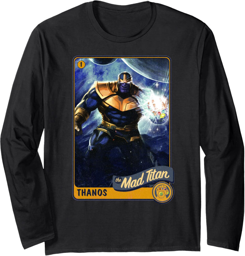 Marvel Avengers Thanos The Mad Titan Trading Card Langarmshirt