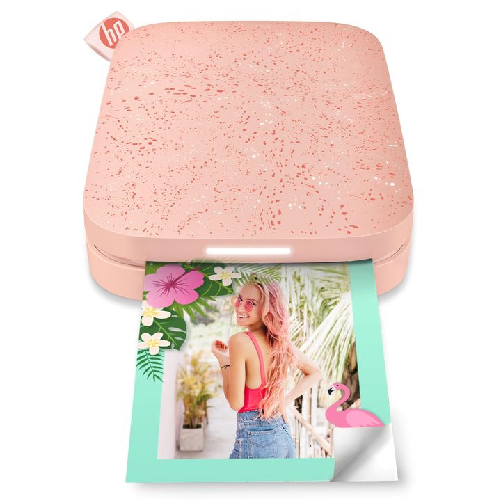 HP Sprocket Portable 5x7.6 cm Sofortbilddrucker (Rosa) Drucken Sie Bilder auf Zink Sticky-Backed Pap