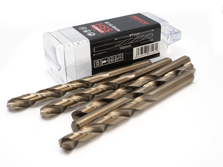 Ferrcan HSS Metallbohrer DIN338 M35 kobalt 7-13 mm (5er Pack) (10mm), 10mm