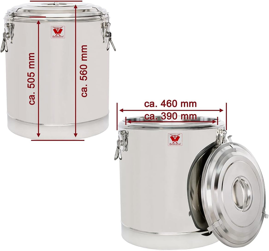 Beeketal 'BTE-60A' Transport Thermobehälter 52,5 L für Speisen und Getränke, Profi Gastro Speisentra