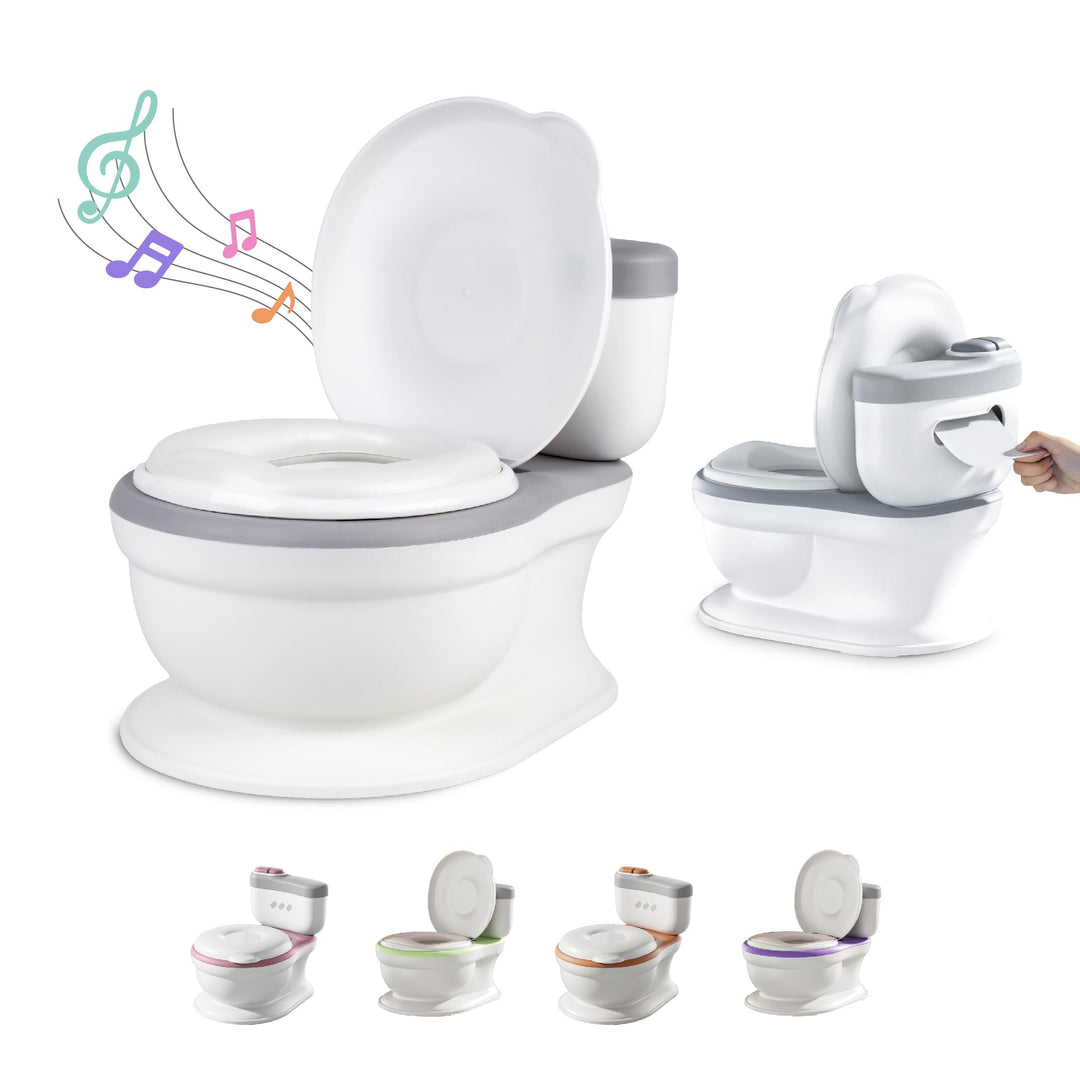 Baby Töpfchen - Toilettensitz Kinder - Kinder Töpfchen Mit Musik & Spülgeräusch Für Töpfchentraining