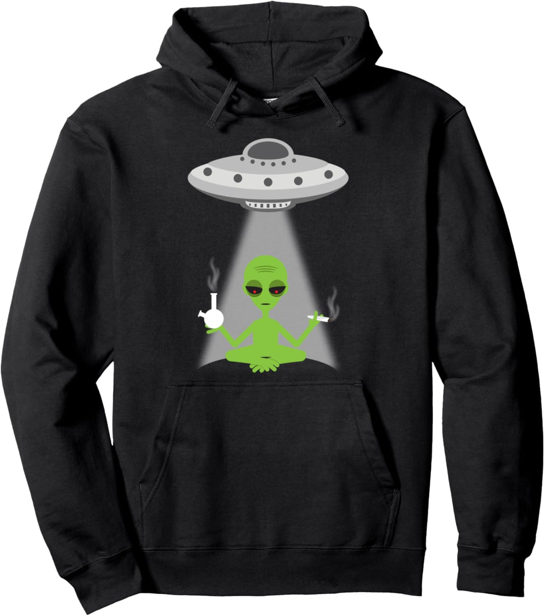 Cool Rauchen Rauschmittel High Alien Ufo Hoodie Pullover Hoodie
