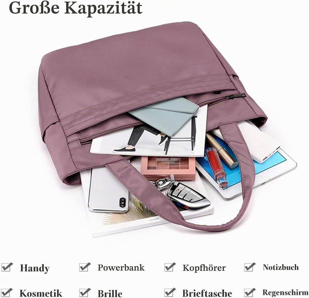 CORIOS Damen Nylon Handtasche Wasserdicht Schultertasche Casual Henkeltasche Multifunktionale Tote B