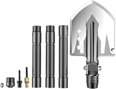 YANTOO Camping Multifunktional-Klappschaufel, abnehmbare tragbare Spaten Kit, Schaufel für Camping,
