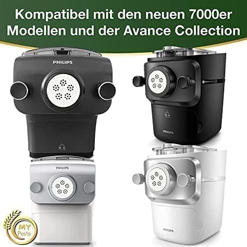 MY PASTA - Bigoli 3mm / Udon - Zubehör für Pastamaker Pasta Disc kompatibel mit Philips Pasta Maker