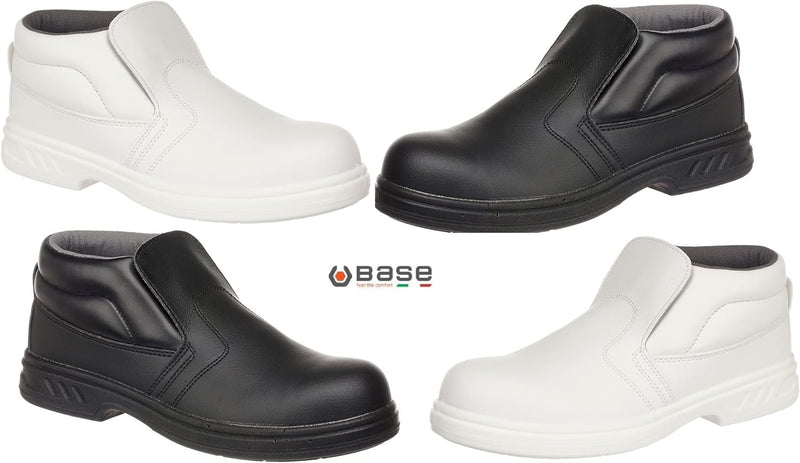 Portwest Steelite Schlupf-Sicherheitsstiefel S2, Grösse: 34, Farbe: Weiss, FW83WHR34 34 EU Weiss, 34