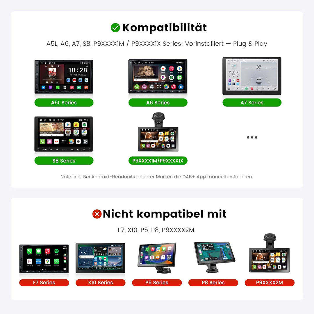 ATOTO AC-4475 DAB+ Radio Empfänger - spezifiziert für ATOTO A6/S8