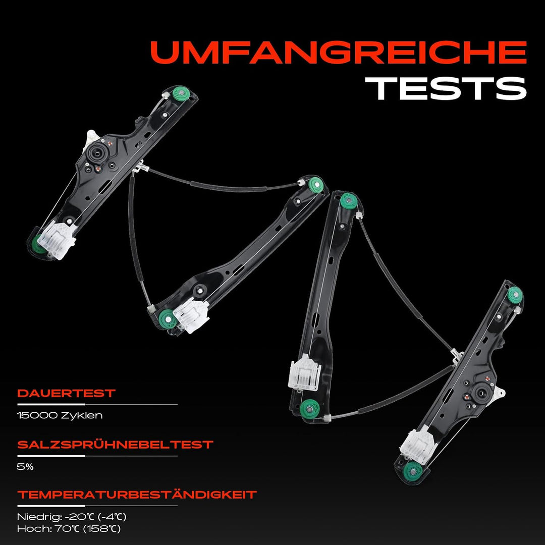 Frankberg 2x Fensterheber Vorne Links Rechts Kompatibel mit X1 E84 sDrive xDrive SUV 2009-2015 51332