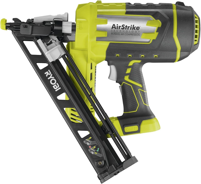 RYOBI 18 V ONE+ Akku-Nagler R15GN18-0 (Nageltyp 1,8 mm, Magazinkapazität von 105 Nägeln, 33-35° Maga