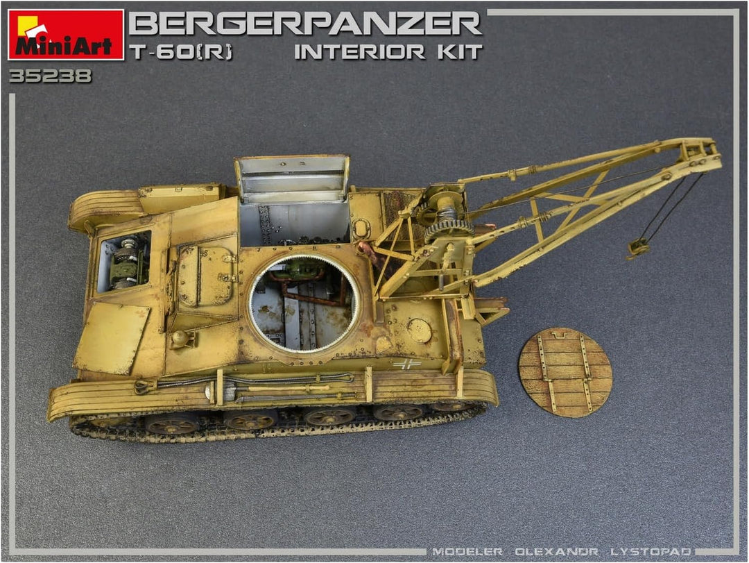 Mini Art 35238 1:35 T-60 (r) Bergepanzer Interieur - originalgetreue Nachbildung, Modellbau, Plastik