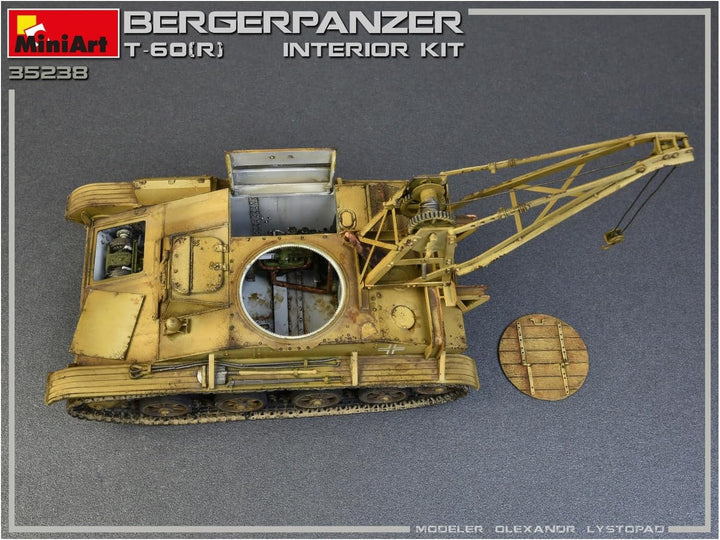 Mini Art 35238 1:35 T-60 (r) Bergepanzer Interieur - originalgetreue Nachbildung, Modellbau, Plastik