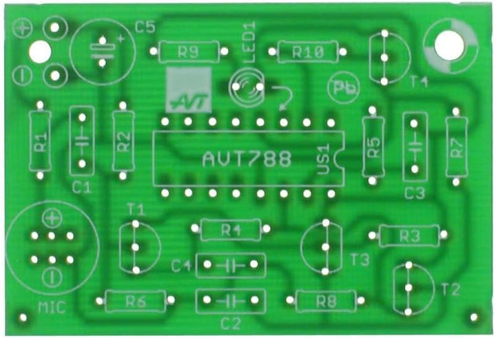 AVT788 KIT DIY, Elektronisches Kit, Übungsplatine für Anfänger, Kit zum selber löten, Konstruktionss