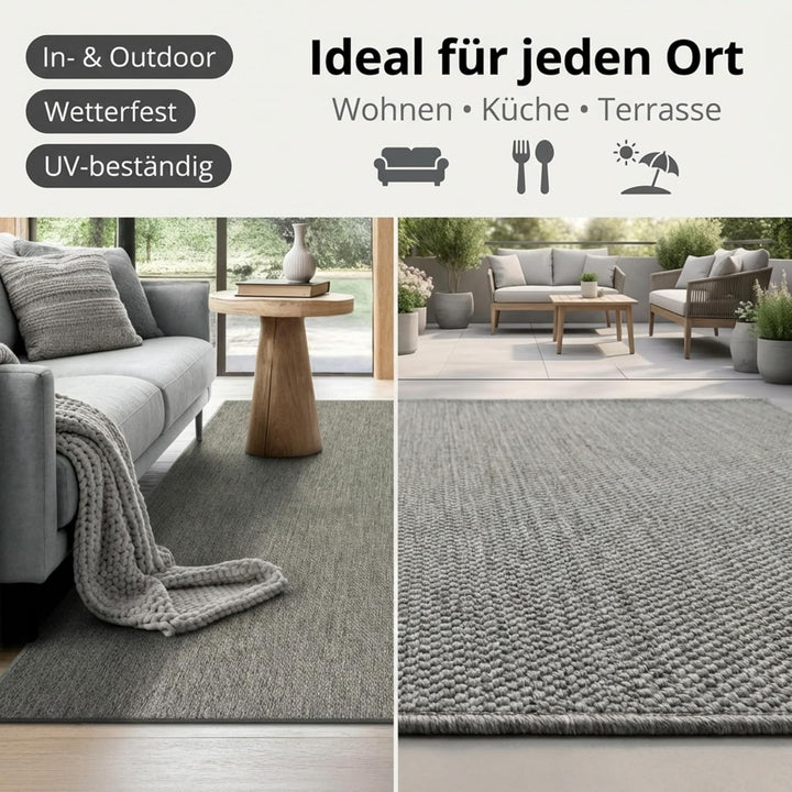 the carpet Mistra - robuster Outdoor Teppich, modern, Wetterfest & UV-beständig, für Balkon, Terrass