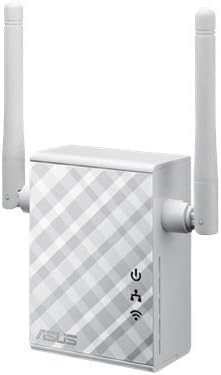 Asus RP-N12 Repeater (Wi-Fi 4 N300, WLAN Reichweitenverlängerung, Power-Schalter, 2 externe Antennen