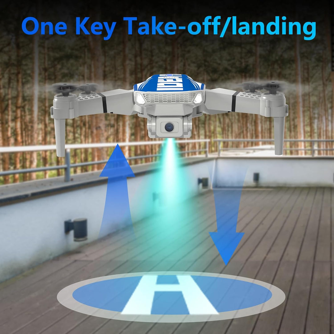 Mini Drohne mit Kamera 1080P, Drone With Optische Flusspositionierung, 270° Hindernisvermeidung, Hea